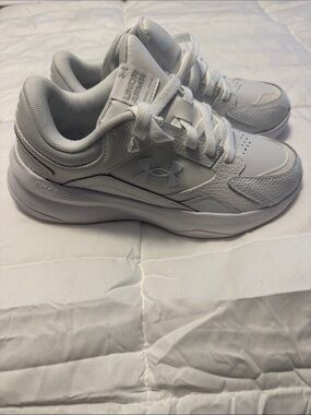 Under Armour White Low-Top Sneakers with Charged Cushioning